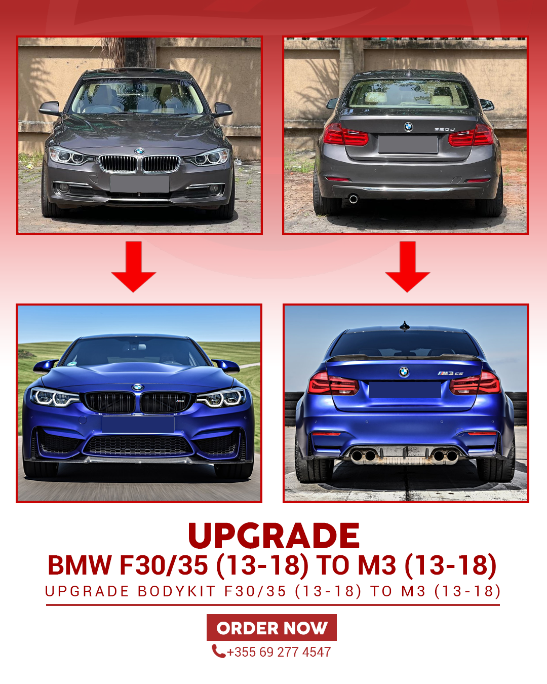 BMW F30/35 (2013-2018) UPGRADE TO BMW M3 (2013-2018)
