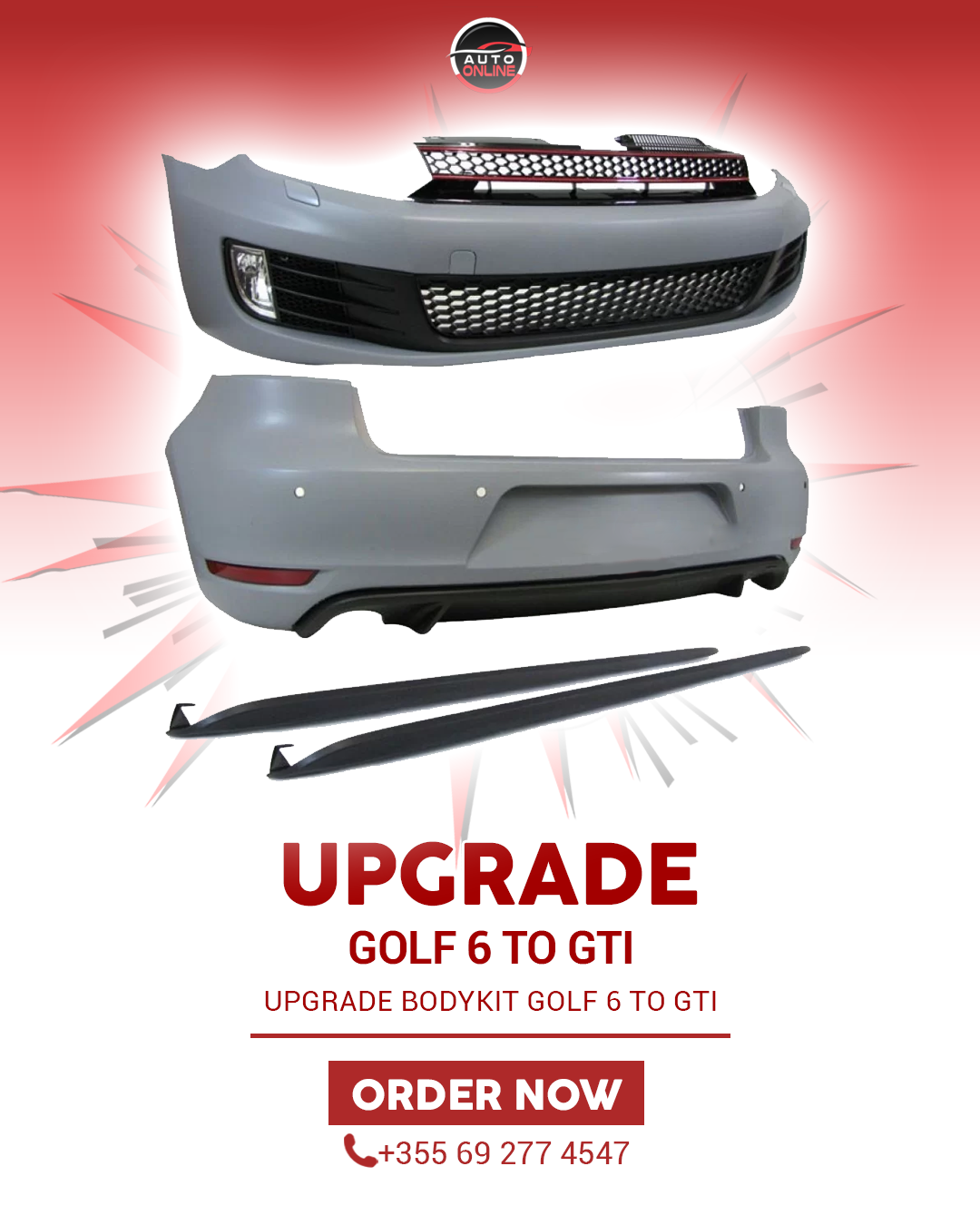 GOLF 6 UPGRADE TO GOLF 6 GTI BODYKIT