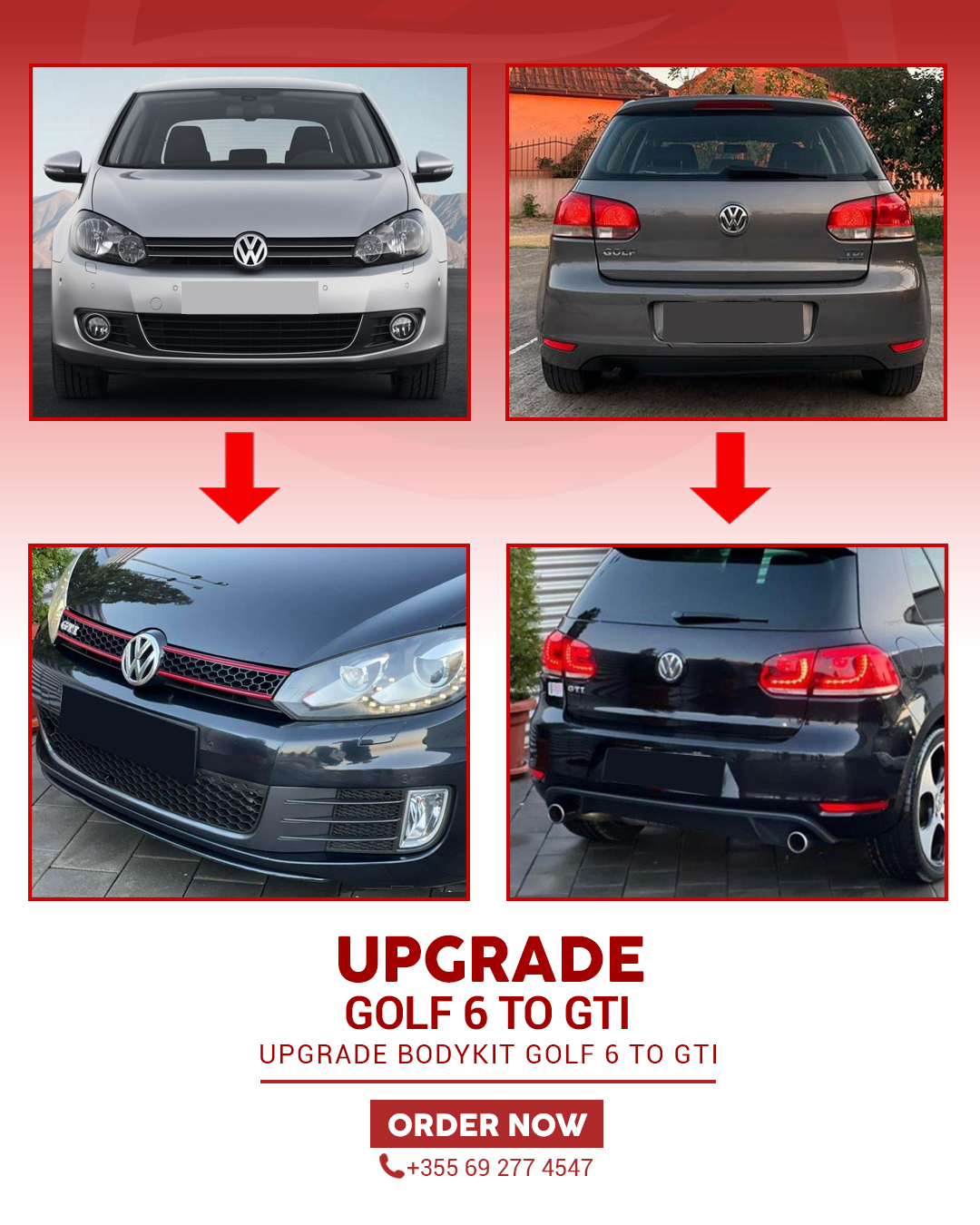 GOLF 6 UPGRADE TO GOLF 6 GTI BODYKIT
