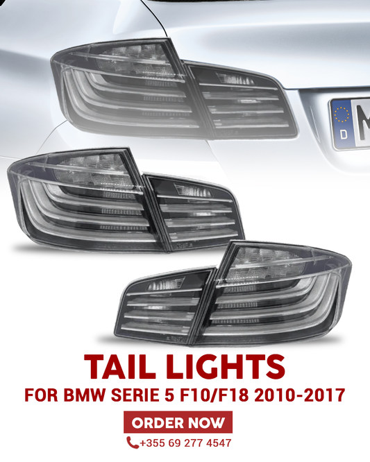 Tail Lights BLACK LCI For BMW SERIE 5 F10/F18 2010-2017