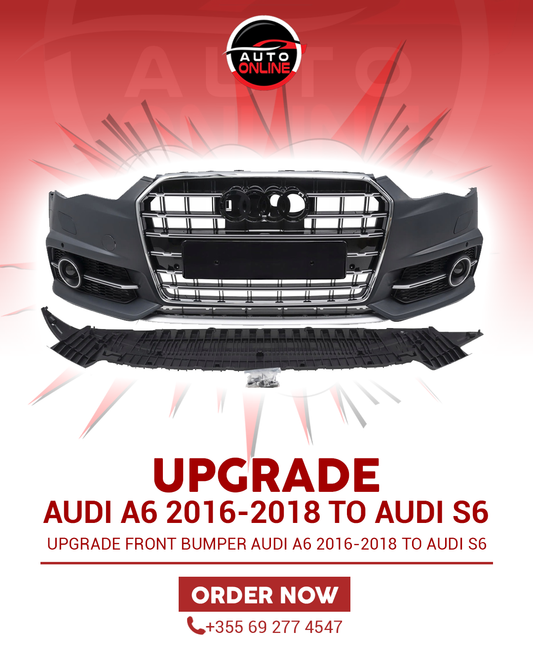 AUDI A6 2016-2018 UPGRADE TO RS6 FRONT BUMPER (Silver)