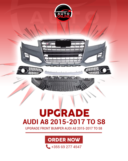 AUDI A8 2015-2017 UPGRADE TO AUDI S8 FRONT BUMPER