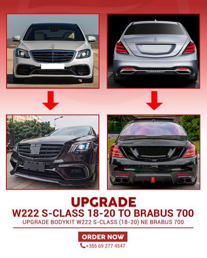Mercedes-Benz W222 S-Class 2018-2020 UPGRADE TO BRABUS 700 KIT