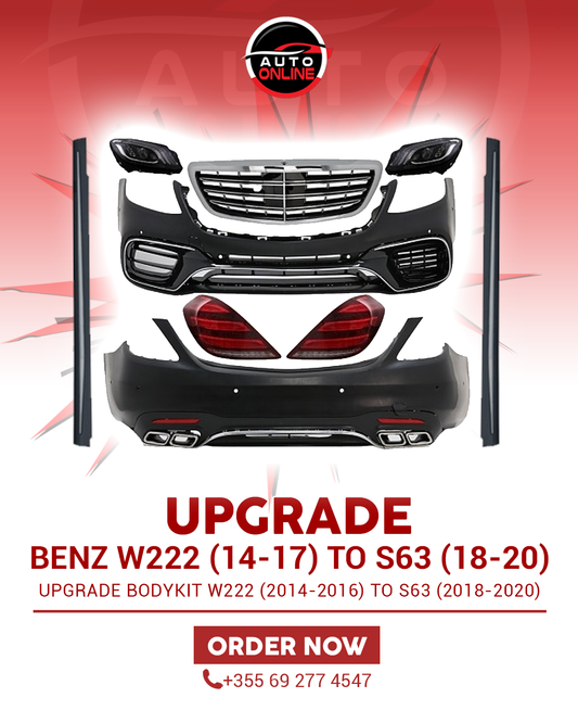 MERCEDES-BENZ S-CLASS W222 2014-2017 BODYKIT UPGRADE TO S63 2018-2020