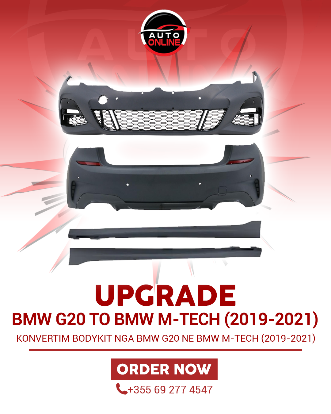 BMW G20 BODYKIT UPGRADE TO BMW M-TECH (2019-2021)