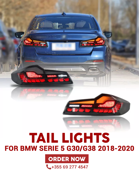 Tail Lights DRAGON BLACK FOR BMW SERIE 5 G30/G38 2018-2020