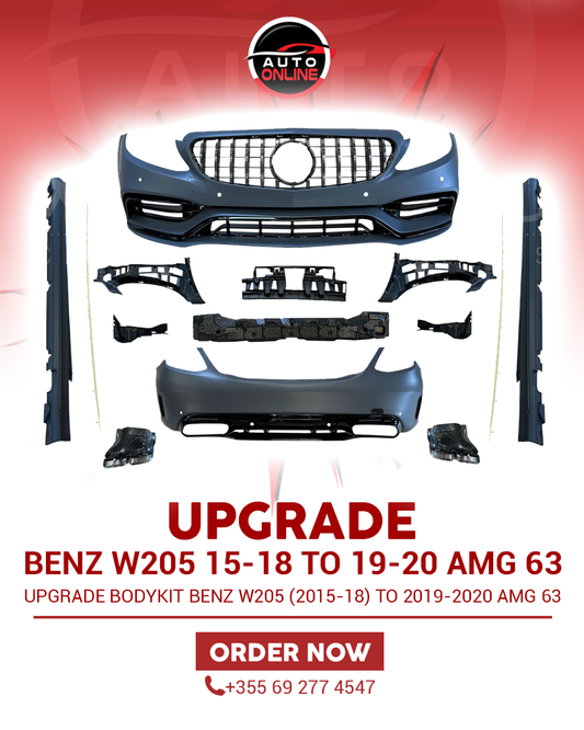 MERCEDES-BENZ W205 2015-2018 UPGRADE TO 2019-2020 AMG 63 BODYKIT
