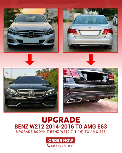 MERCEDES-BENZ W212 2014-2016 UPGRADE TO AMG E63 BODYKIT