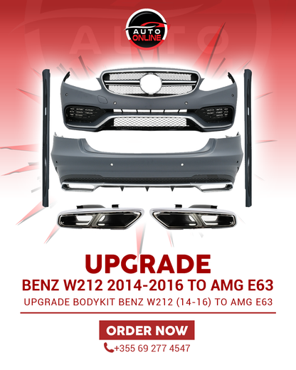 MERCEDES-BENZ W212 2014-2016 UPGRADE TO AMG E63 BODYKIT