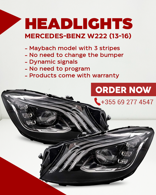 Headlights for Mercedes-Benz W222 2013-2016