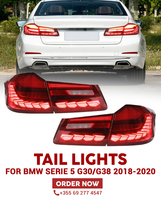 Tail Lights DRAGON RED FOR BMW SERIE 5 G30/G38 2018-2020