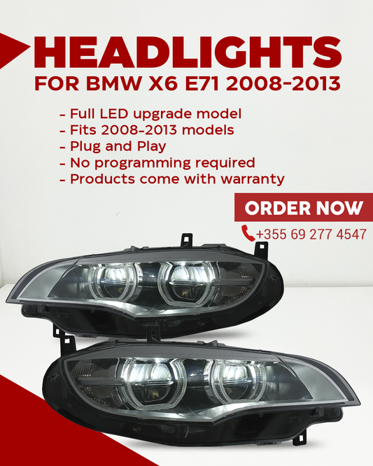 Headlights for Bmw X6 E71 2008-2013